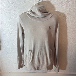 Volcom Gray Crew Neck Sweater Soft Knit Relaxed Fit